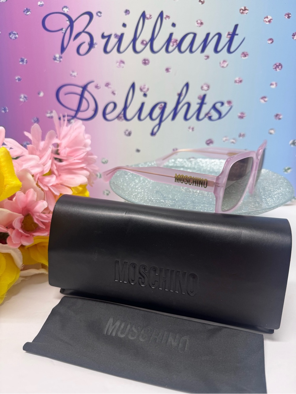 🐻 NEW MOSCHINO OVERSIZED LOGO SUNNIES